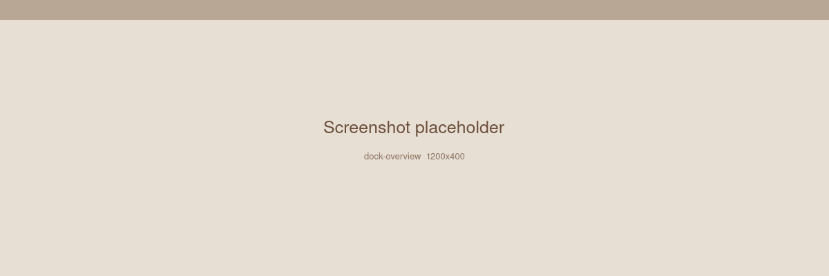 Mocka Dock on a GhostBSD panel with pinned and running apps